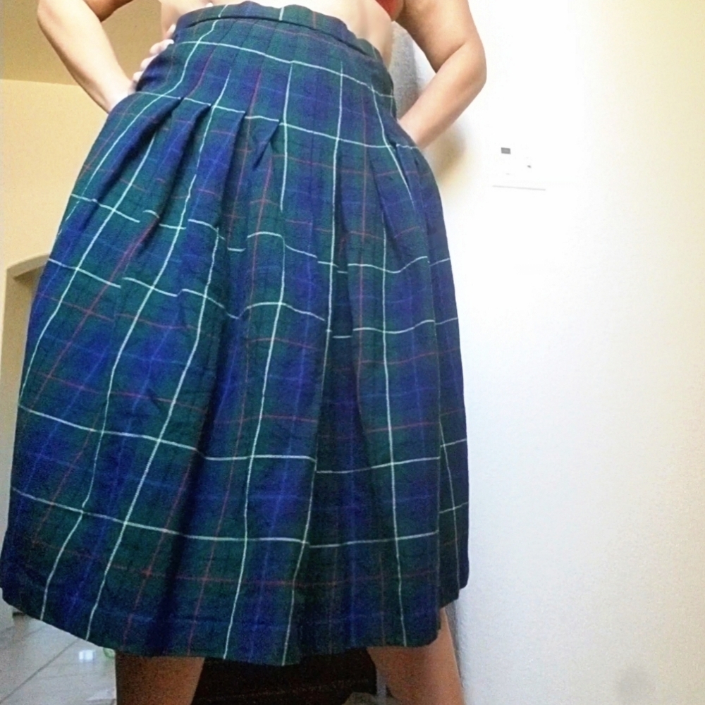 Vintage plaid skirt